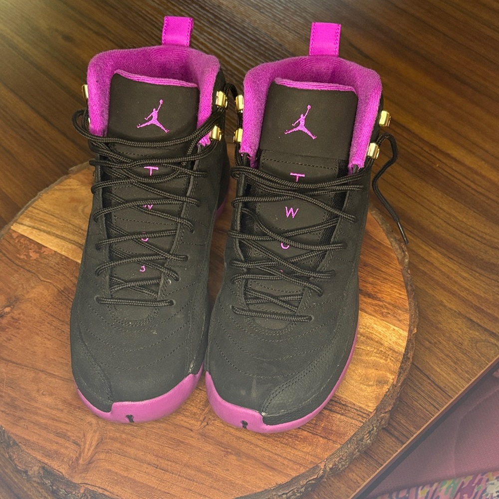 Jordan Women's Sneakers in Black and Purple